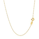 14k Yellow Gold Singapore Chain 0.6mm-9