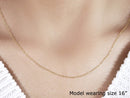 14k Yellow Gold Singapore Chain 0.6mm-10