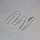14k White Gold Diamond-Cut Bead Chain 1.0mm-11