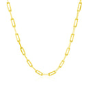 18K Yellow Gold Paperclip Chain (2.50 mm)-8