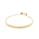 14k Yellow Gold Chain Bar Lariat Style Bracelet-8