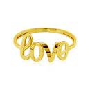 14k Yellow Gold Ring with Love-6