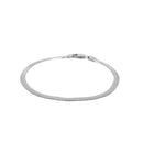 14k White Gold Super Flex Herringbone Bracelet (2.80 mm)-5