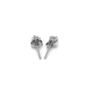 14k White Gold 3mm Faceted White Cubic Zirconia Stud Earrings-7
