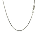 14k White Gold Milano Chain 1.1mm-7