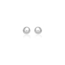 14k White Gold Classic Stud Earrings (8.0 mm)-2