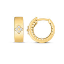 14k Yellow Gold Trilogy Diamond Clover Earrings-3