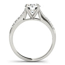 14k White Gold Round Cut Diamond Engagement Ring  (1 5/8 cttw)-4