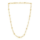 14k Yellow Gold High Polish Paperclip Rondel Link Chain-6