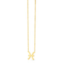 14K Yellow Gold Pisces Necklace-3