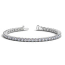 Lab Grown Round Diamond Tennis Bracelet in 14k White Gold (10 cctw F/G  VS2/SI1)-4