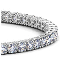 Lab Grown Round Diamond Tennis Bracelet in 14k White Gold (10 cctw F/G  VS2/SI1)-5