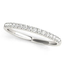 14k White Gold Diamond Scalloped Set Wedding Band (1/6 cttw)-2