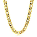 9.15mm 10k Yellow Gold Semi Solid Miami Cuban Chain-7