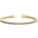 Lab Grown Round Diamond Tennis Bracelet in 14k Yellow Gold (7 cctw F/G  VS2/SI1)-5