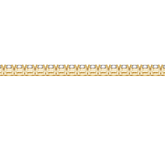 Lab Grown Round Diamond Tennis Bracelet in 14k Yellow Gold (7 cctw F/G  VS2/SI1)