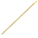 Triple Strand Rope Chain Bracelet in 10k Two Tone Gold-3