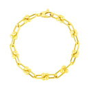 14k Yellow Gold 7 1/2 inch Jax Chain Bracelet-5