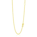 14k Yellow Gold Adjustable Cable Chain 1.5mm-4