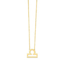 14K Yellow Gold Libra Necklace-3
