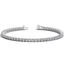 Lab Grown Round Diamond Tennis Bracelet in 14k White Gold (7 cctw F/G  VS2/SI1)-5