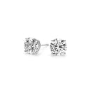 4 cttw Certified IGI Lab Grown Round Diamond Stud Earrings 14k White Gold (G/VS2)-7