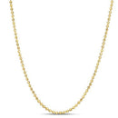 Moon Cut Bead Chain in 14k Yellow Gold (2.00 mm)-5