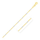 Bar Links Pendant Chain in 14k Two Tone Gold (1.4mm)-7