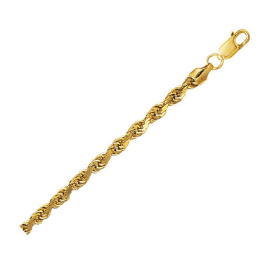 Lite Rope Chain Bracelet in 10k Yellow Gold  (4.00 mm) - 0