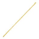 14k Yellow Gold French Cable Chain Bracelet  (2.50 mm)-3