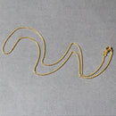 14k Yellow Gold Round Cable Link Chain 1.1mm-12
