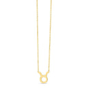 14K Yellow Gold Taurus Necklace-4