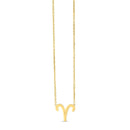 14K Yellow Gold Aries Necklace-3