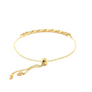 Adjustable Chain Bracelet in 14k Yellow Gold-7