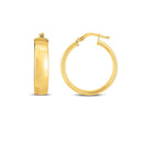 14k Yellow Gold Wedding Band Hoops (6x25mm)-3