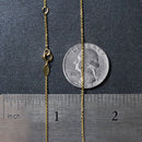 14k Tri-Color Gold Rosary Chain Necklace-13