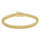 14k Yellow Gold Tubogas Bracelet (5.00 mm)-4