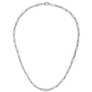 14k White Gold Bold Paperclip Chain (4.2 mm)-8