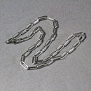 14k White Gold Bold Paperclip Chain (4.2 mm)-12