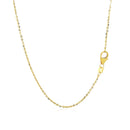 14k Yellow Gold Double-Strand Chain Necklace with Puff Moon and Star-8