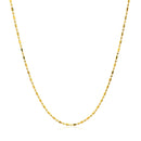 14k Yellow Gold Diamond-Cut Bead Chain 1.0mm-7