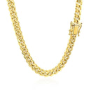 6.1mm 10k Yellow Gold Classic Miami Cuban Solid Chain-7