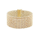 14k Two Tone Gold Red Carpet Bracelet (25.40 mm)-5