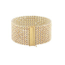 14k Two Tone Gold Red Carpet Bracelet (25.40 mm)-6