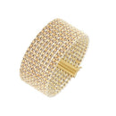 14k Two Tone Gold Red Carpet Bracelet (25.40 mm)-8