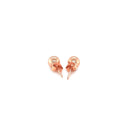 14k Rose Gold Round Stud Earrings (5.0 mm)-6
