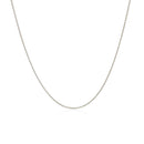 10k White Gold Wheat Chain 0.6mm-7