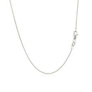 10k White Gold Wheat Chain 0.6mm-8