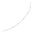 14k White Gold Necklace with White Pearls-7