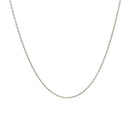 18k White Gold Round Cable Link Chain (0.97 mm)-6